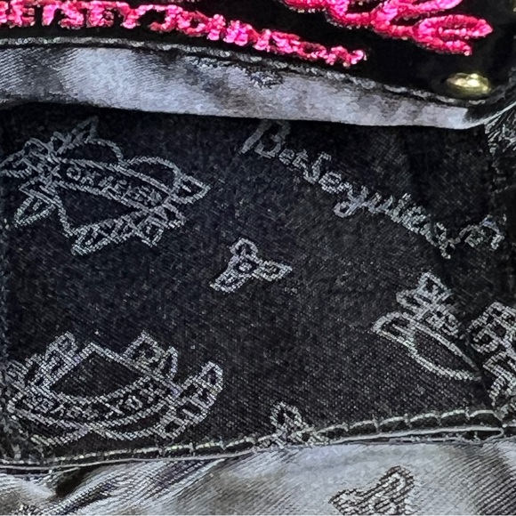 Betseyville By Betsey Johnson Red with White Polkadots and Black Bows Clutch - Picture 14 of 15